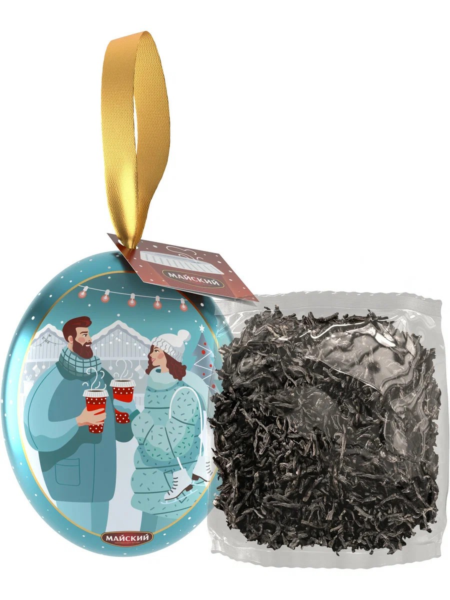 3 MEDALLIONS NEW YEARS Ceylon loose leaf Black Tea x 20g TIN MAISKIY Майский RF
