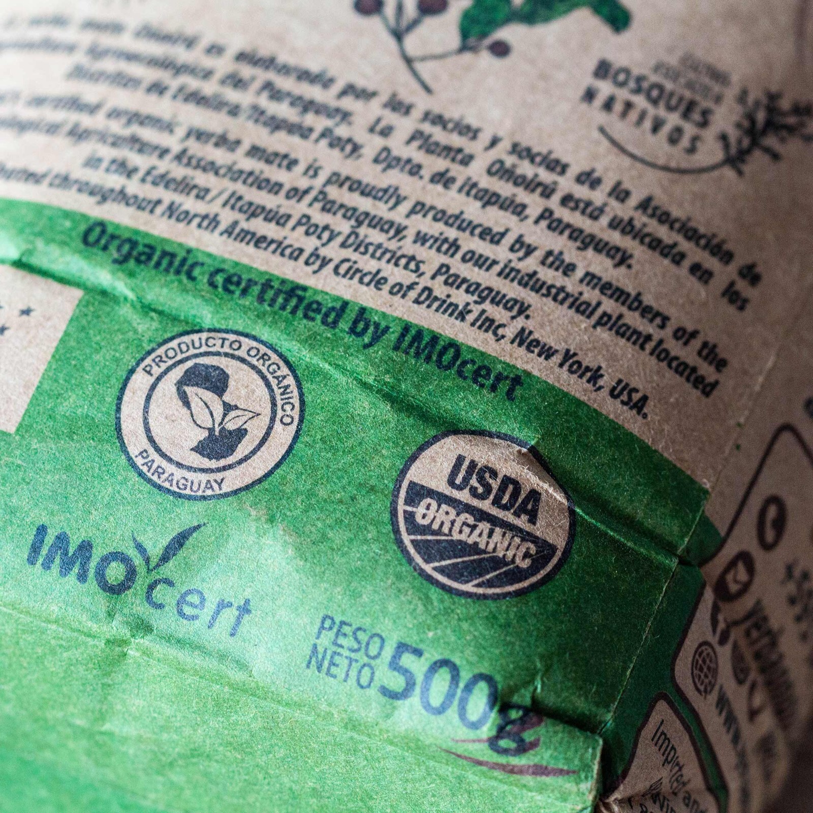 Onoiru Organic Paraguayan Yerba Mate Tea – Aged 2+ Years – Bold & Robust – 500g