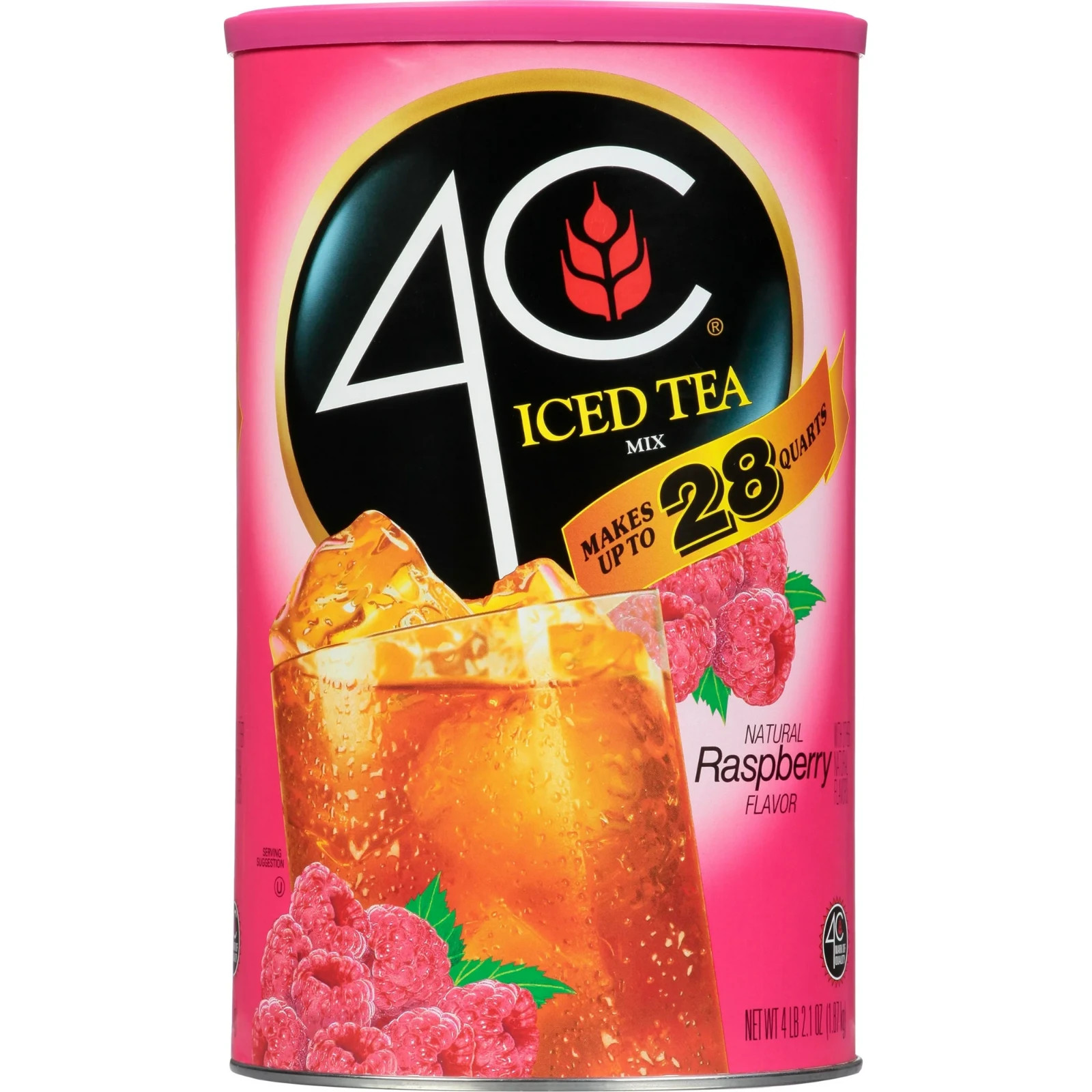 4C Raspberry Iced Tea Mix, 66.1 oz, 1 Ct….
