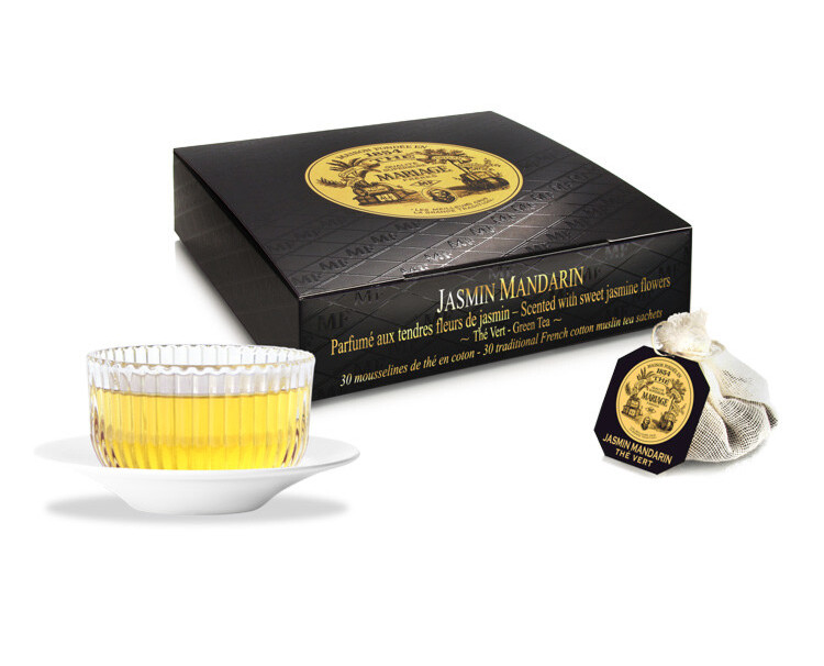 Mariage Freres – JASMIN MANDARIN – Box of 30 muslin tea sachets / bags