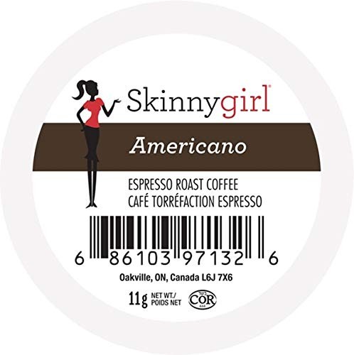 Skinnygirl Coffee Pods, Americano, Espresso Roast Coffee in Single Serve Pods fo