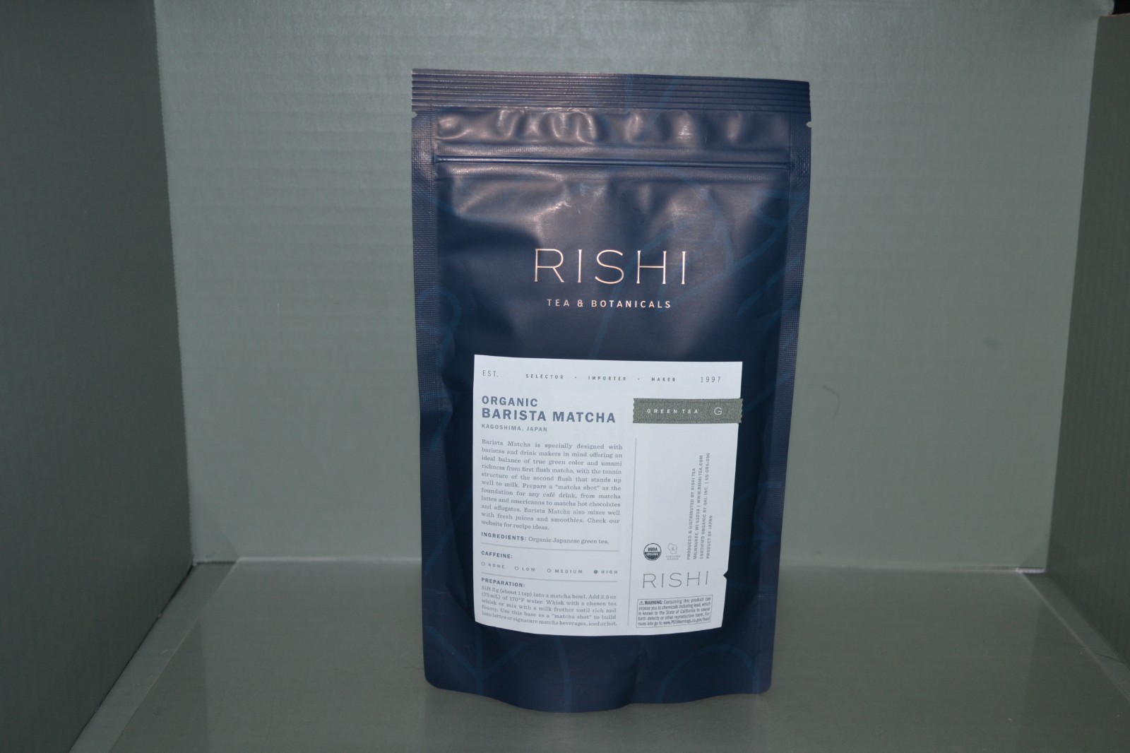 Rishi USDA Organic Barista Matcha Tea, 3.52 oz Powder, Best By 12/2027