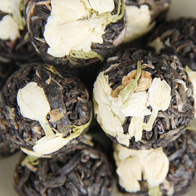 Ancient Tree Flower Pu-erh Tuocha Yunnan Jasmine Pu’er Dragon Ball Raw Tea 500g