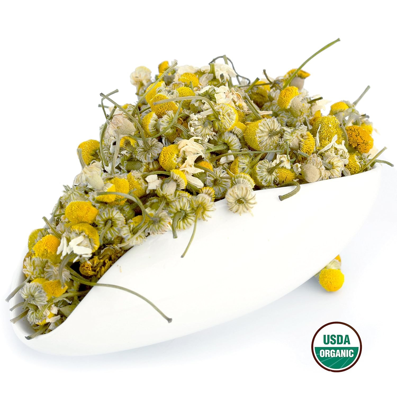 Chamomile Tea 1LB (16Oz) 100% CERTIFIED Organic (USDA 1 Pound (Pack of 1)