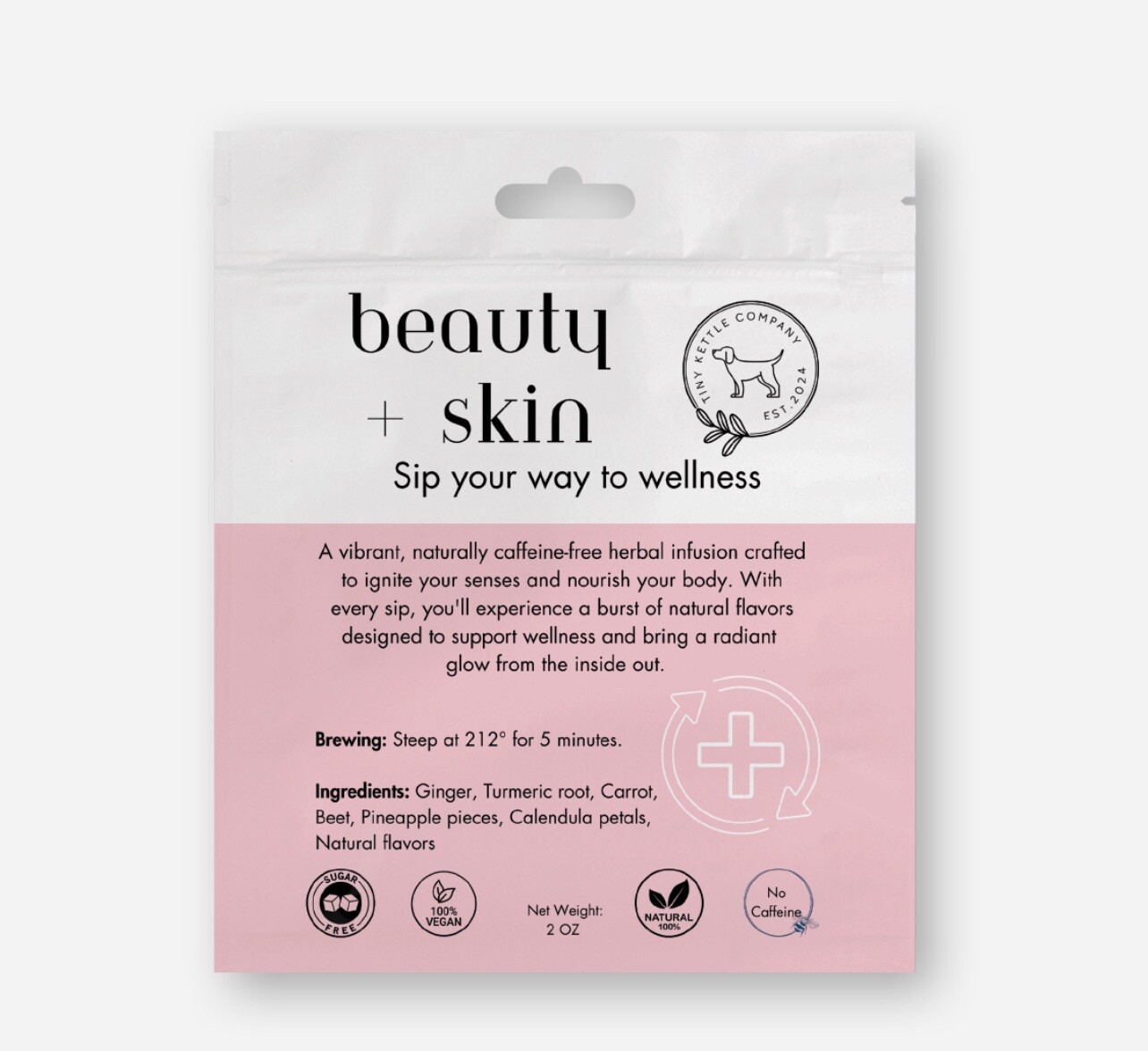 Beauty & Skin Golden Glow Wellness Herbal Loose Leaf Tea 2 oz
