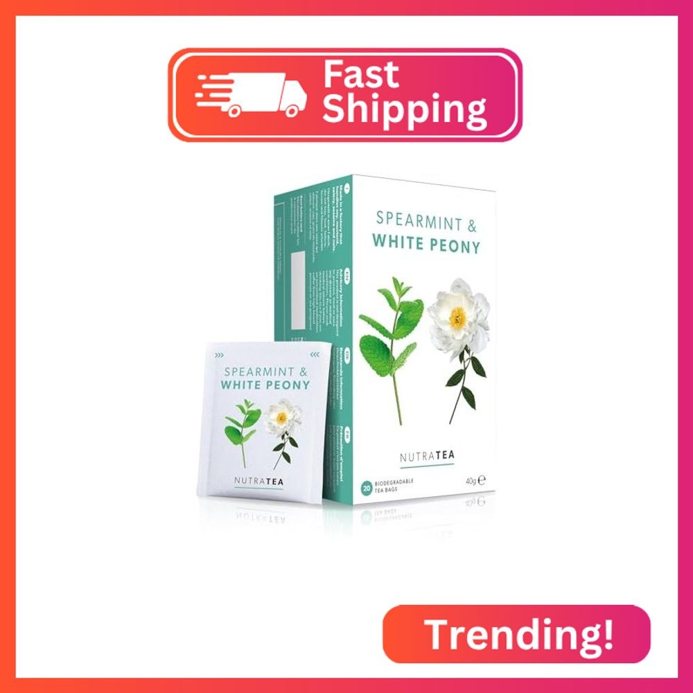 Nutra Tea – Spearmint & White Peony – Spearmint Tea, PCOS Tea – For Digestion, W