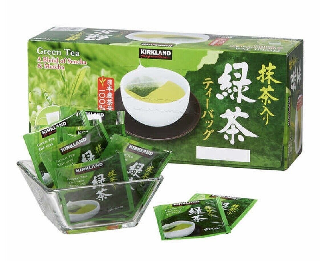 Kirkland Signature Green Tea Bags, 1.5 g, 100-count Healthy Detox beverage drink