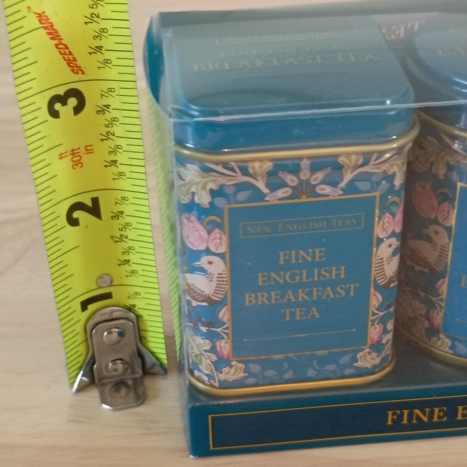 NEW Fine English Tea Breakfast, Earl Grey & Afternoon Set of 3 Tins EXP 9/2027