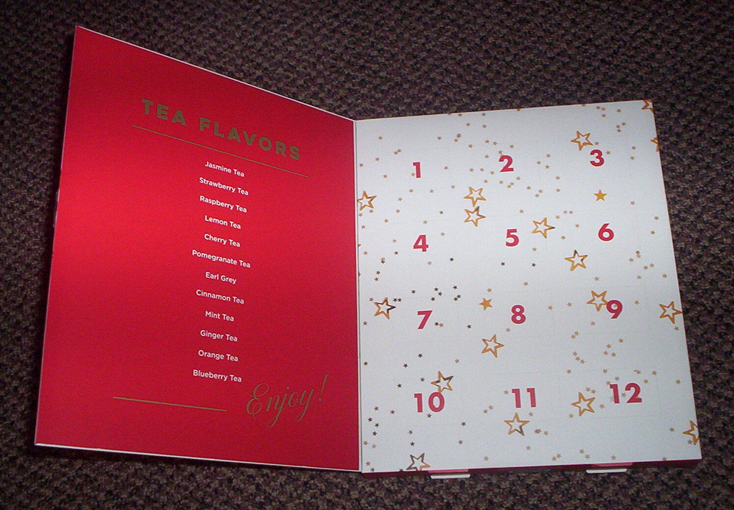 12 Days of Tea – Individually Flavored Tea Bags – Sri Lanka – NEW !