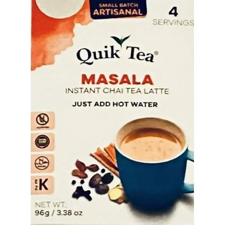 Quik Tea Masala Instant Chai Tea Latte 4 Pouches
