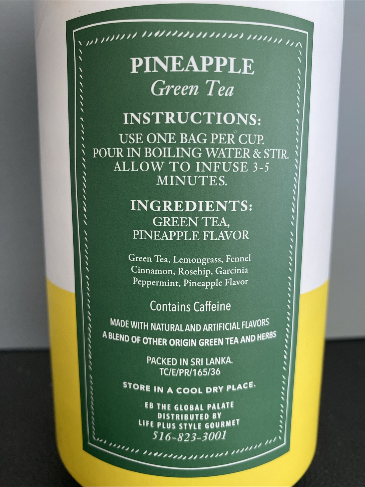 Slim Sister Pineapple Green Tea 50 Bags Naturally Slimming Tea Garcinia Cambogia