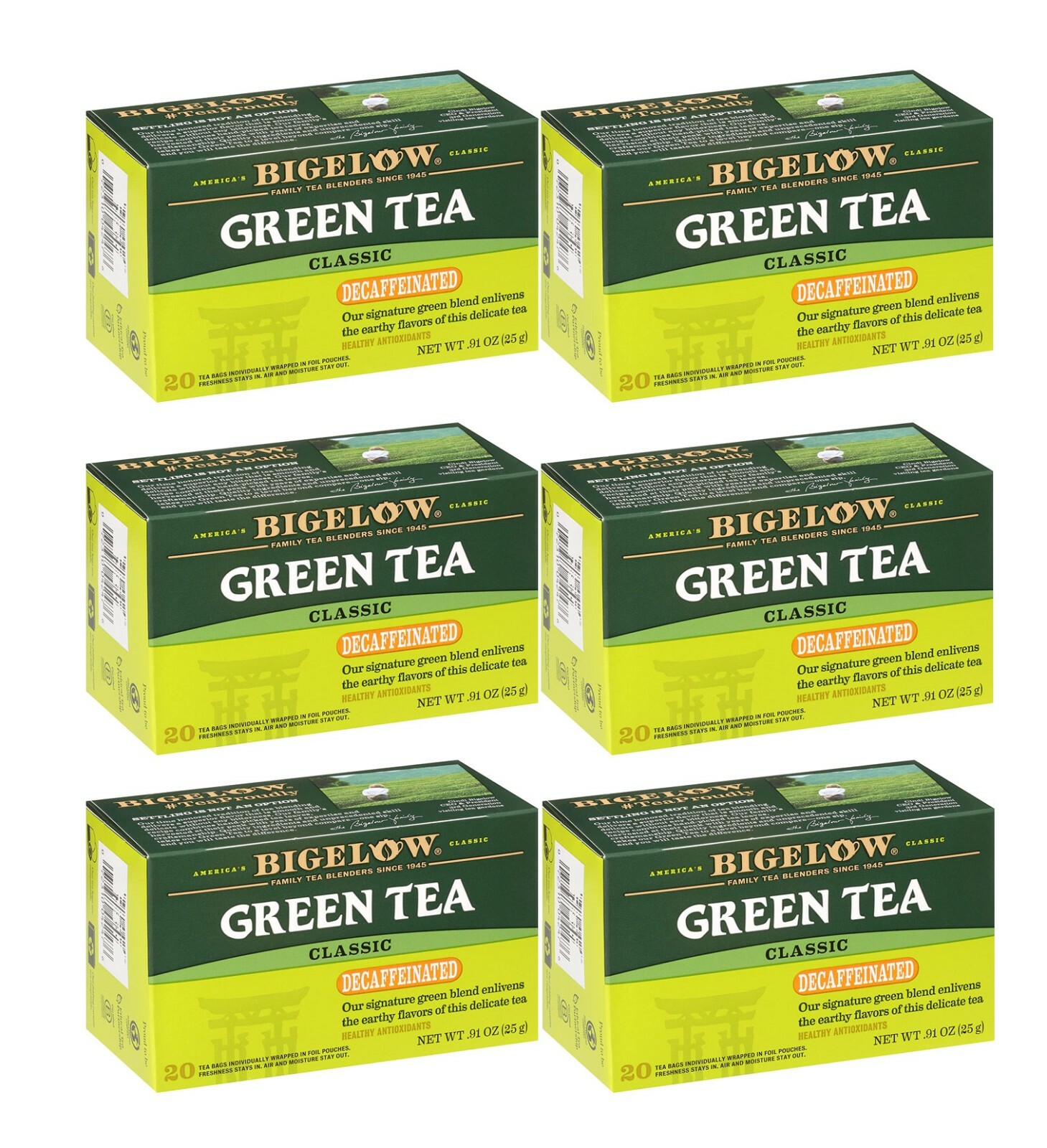 Lot Bigelow Green Tea Classic Decaf 120 Bag Brew Instant Easter Spring FreeShip