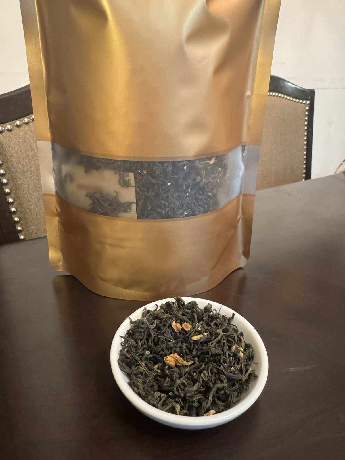TRA LAI TAN CUONG HIGH MOUNTAIN GREEN TEA+DRIED JASMINE FLOWERS 500gram Each