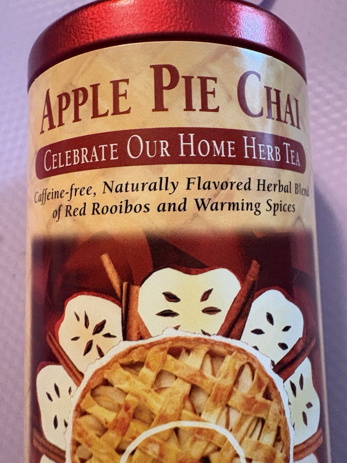 Republic of Tea Apple Pie Chai Tea Bags 36 Count New Expires 10/26