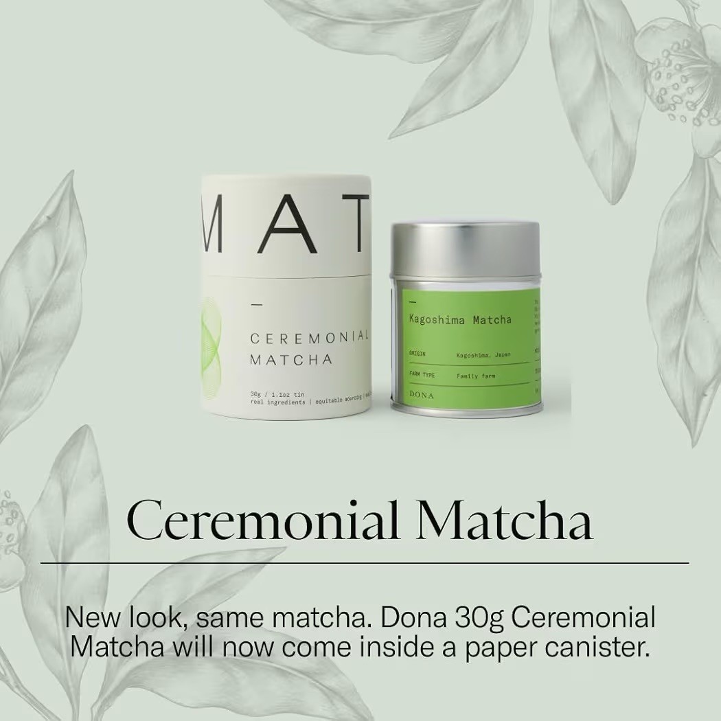 DONA First Flush Ceremonial Grade Matcha Powder 1.1 oz Stone-Milled Japanese