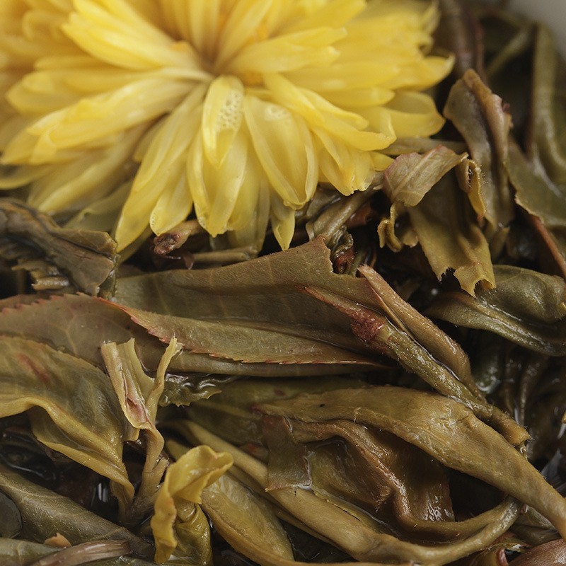 140g Yunnan Pu’er Raw Tea 18 Pcs Handmade Dragon Ball Flower Tea Gift Box Set