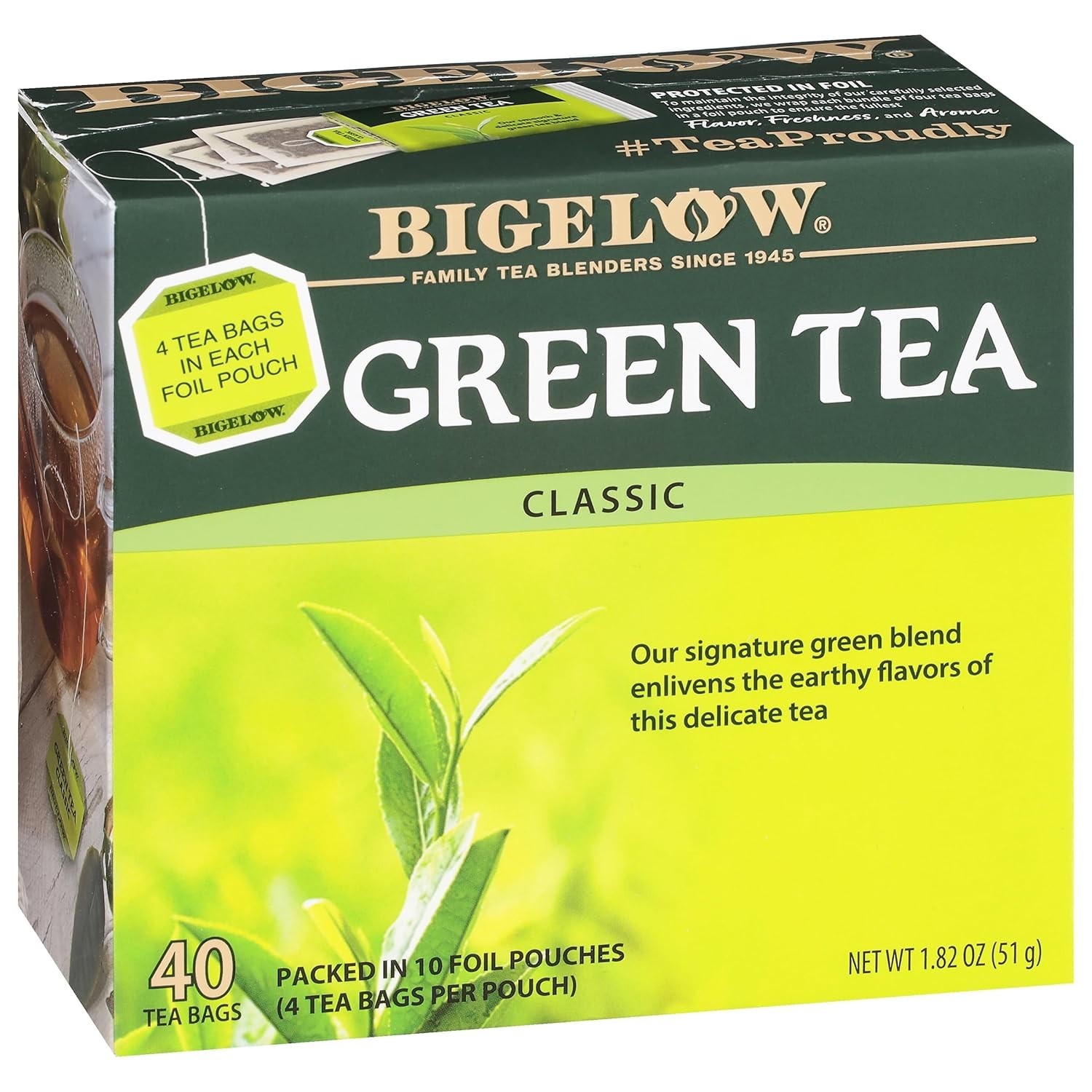 Bigelow Classic Green Tea Bags – 240 Count, Antioxidant & Caffeinated