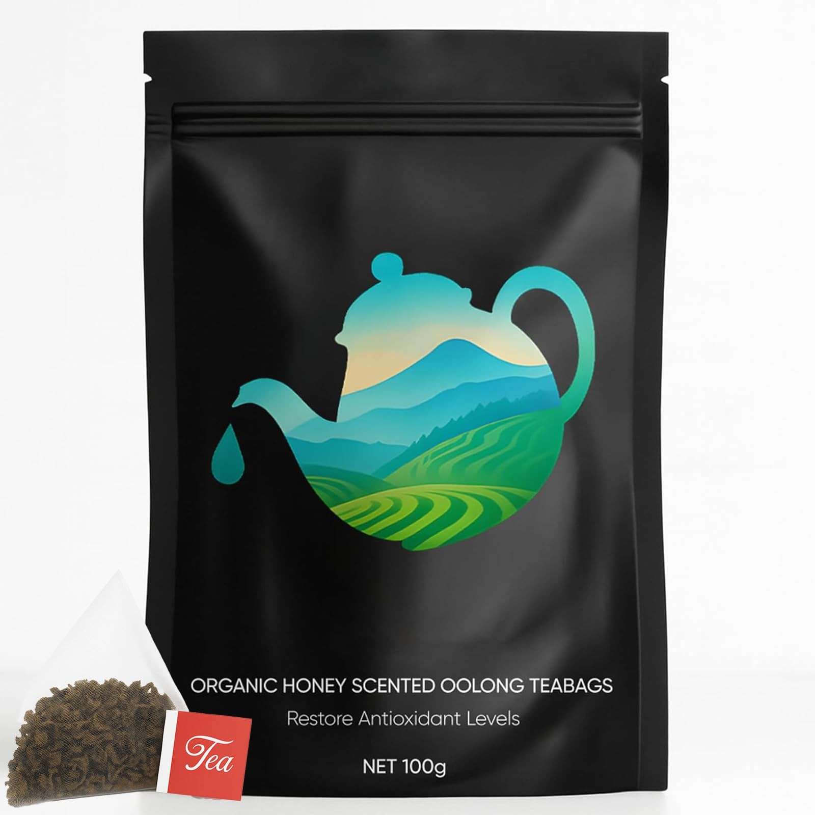 Oolong Tea Bags – Organic Whole Leaf Oolong – 20 Bags (5g Each) – Natural Rel…