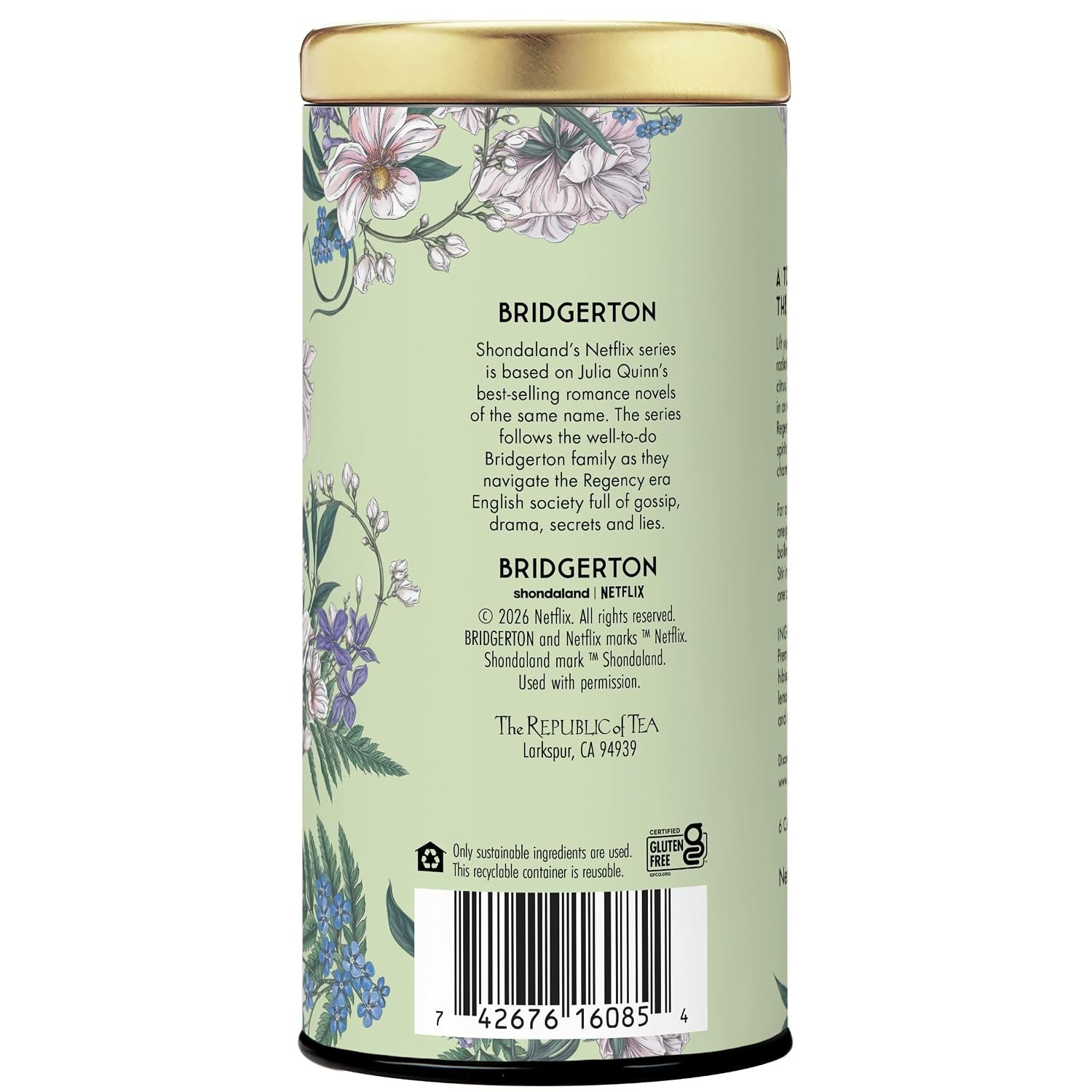 Bridgerton Queen Charlotte & Lady Danbury Regency Punch Iced Green Tea BB 11/27