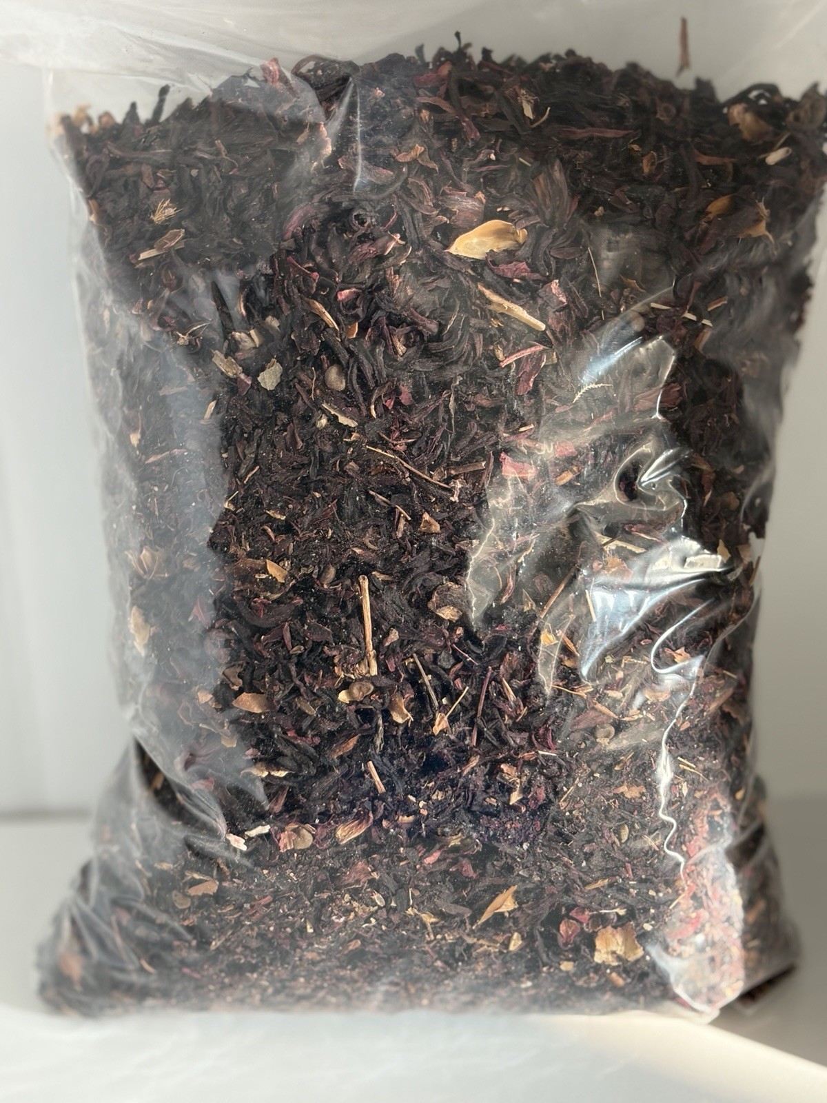 100% Natural Loose Dry Hibiscus Leaf ( Dried Sorrel Flower) (Zobo Leaves) 4LB