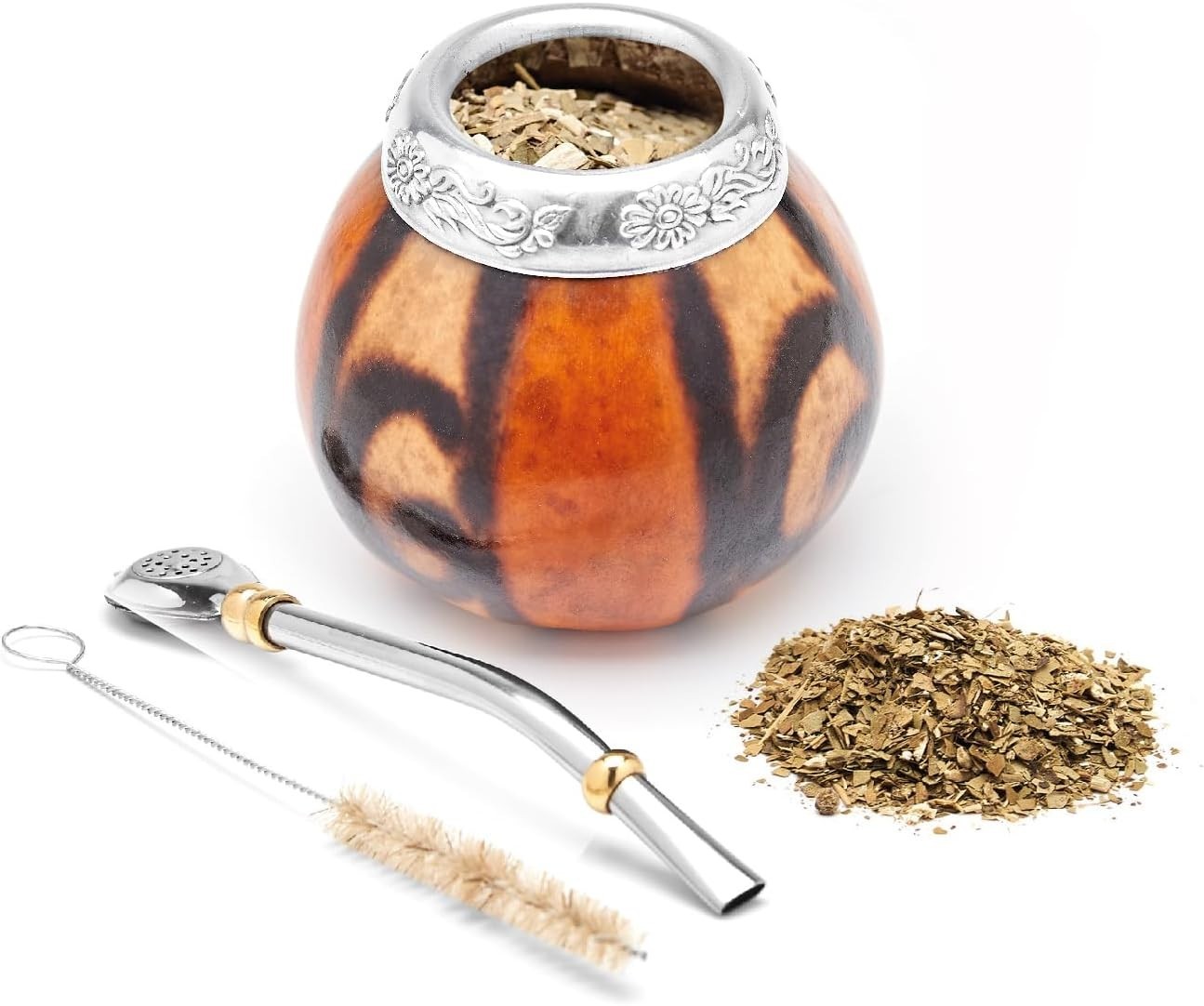 Handmade Yerba Mate Gourd Set – Authentic Argentina Mate Cup
