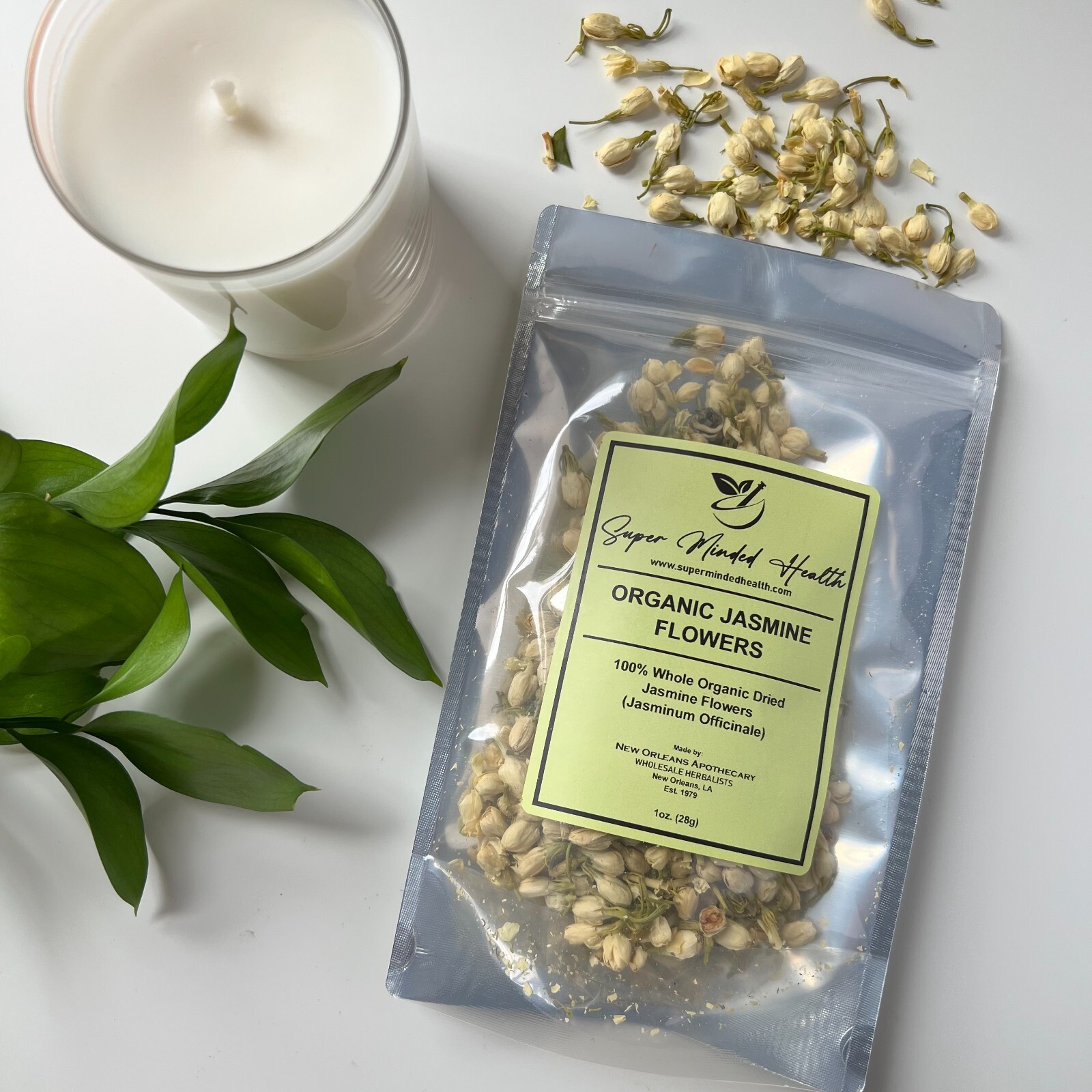 Jasmine Flower 100% Organic Whole (Jasminum Officinale)