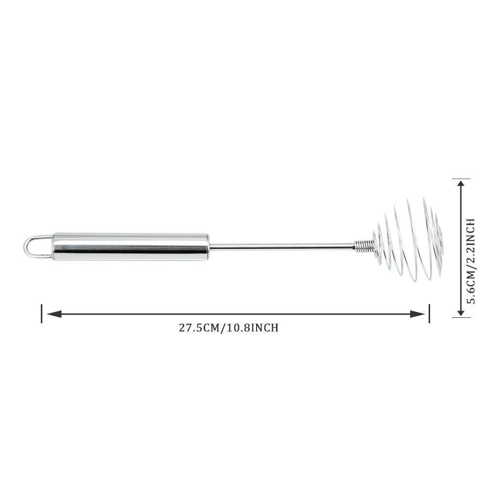 TAFOND Whisk, Stainless Steel Spring Balloon Silver