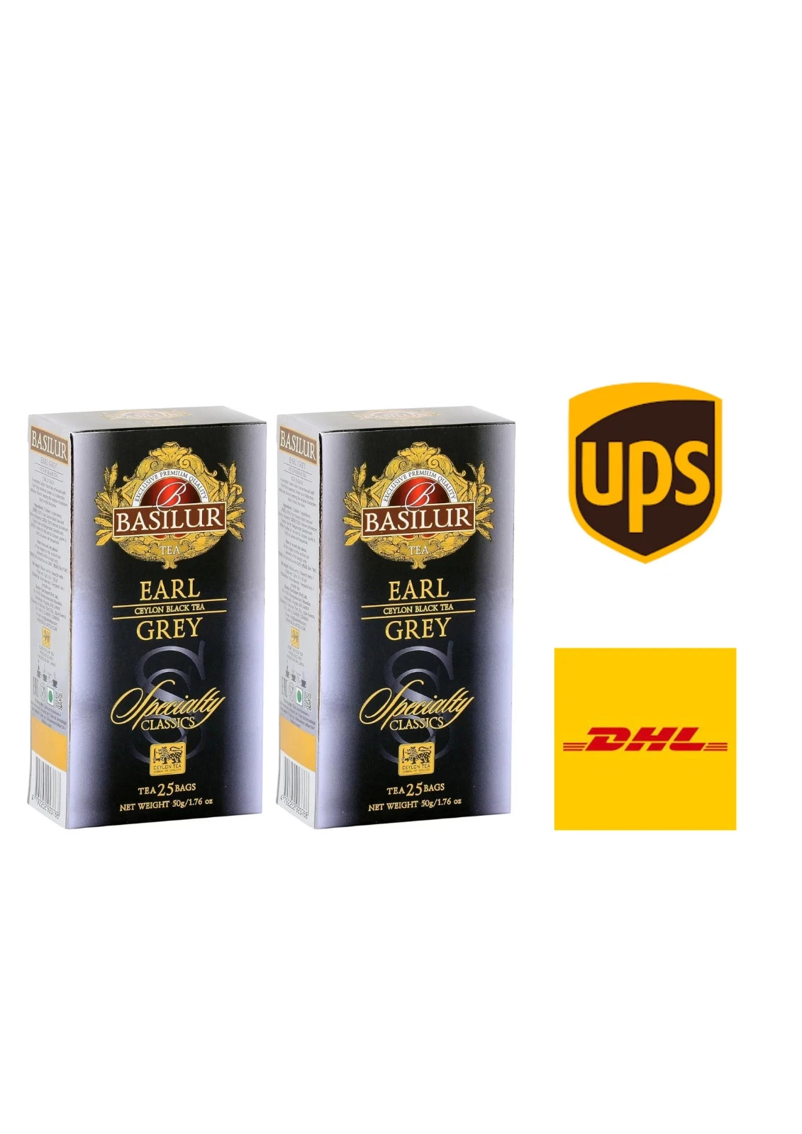 Pack of 2 Basilur “Earl Grey” Specialty Classics Collection,50g
