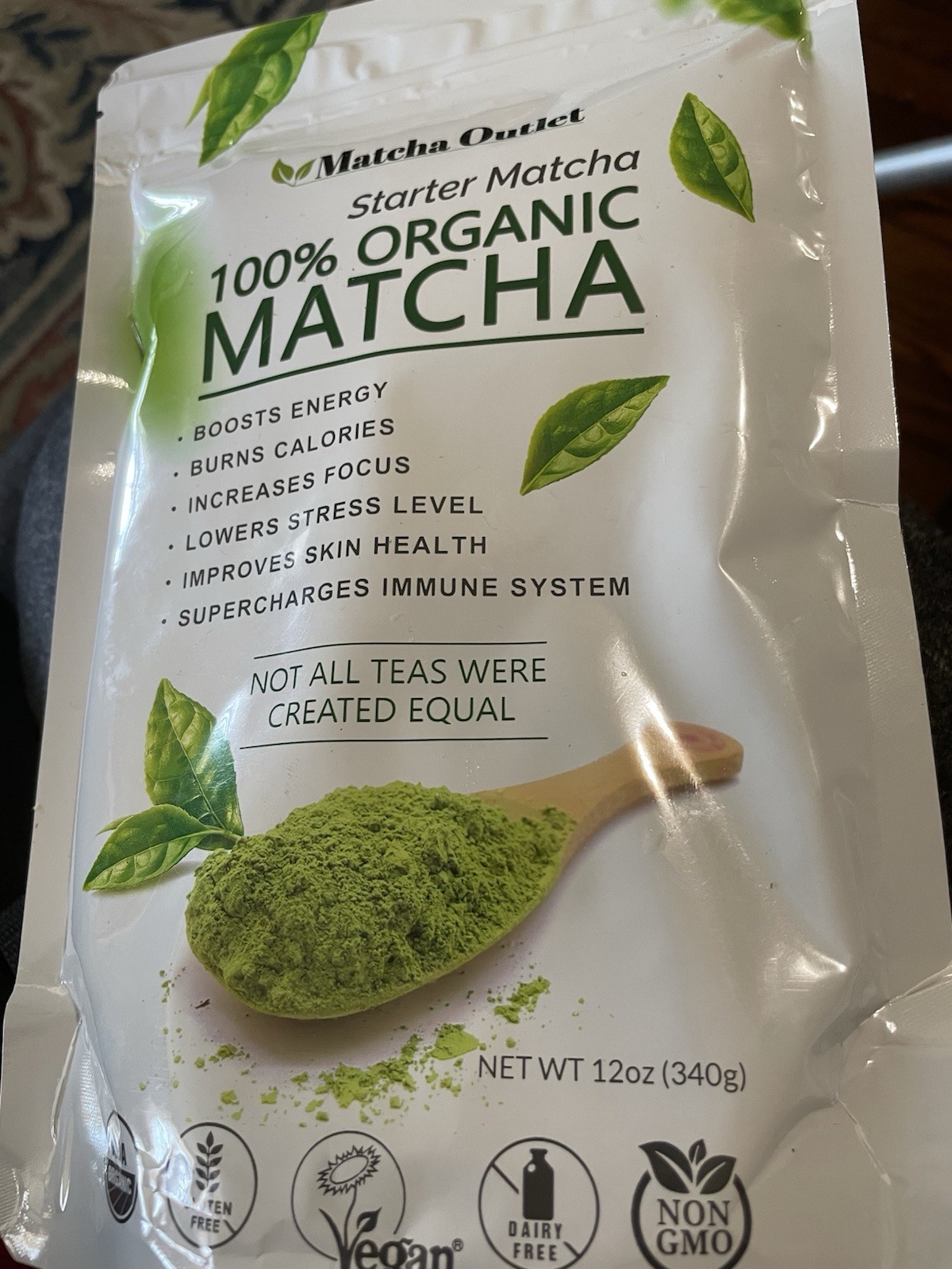 100% Organic Matcha Powdered Tea, Starter Matcha, Matcha Outlet 12 Oz