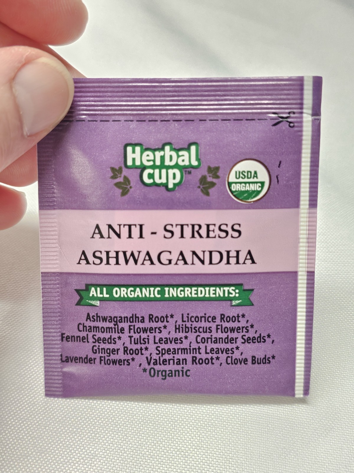 96 Bags Total 6 Boxes X 16 Pack Ayurveda Herbal Cup Anti Stress Ashwagandha Tea