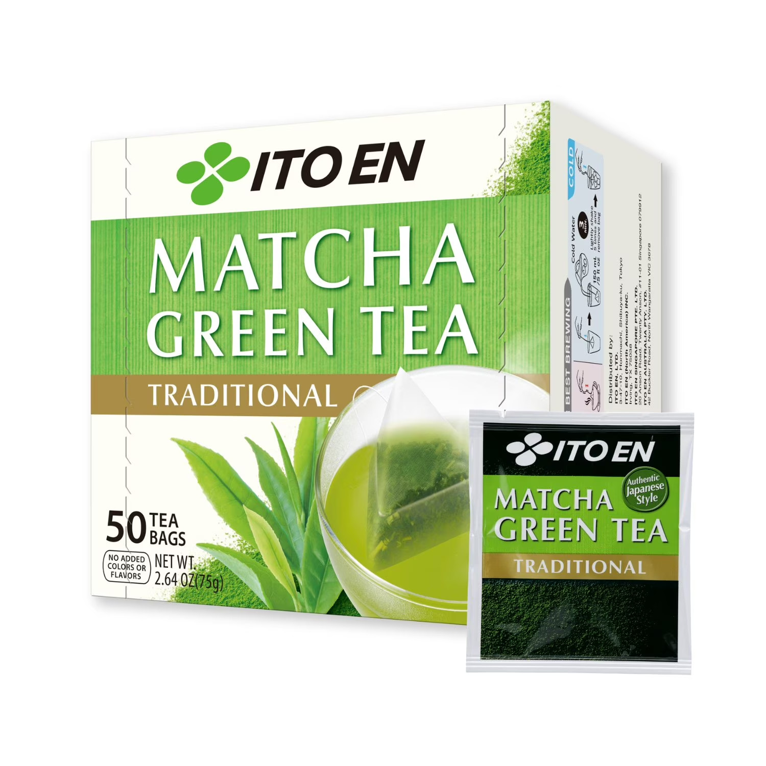 Ito En Matcha Green Tea Bags Traditional, 50 ct. Free Shipping