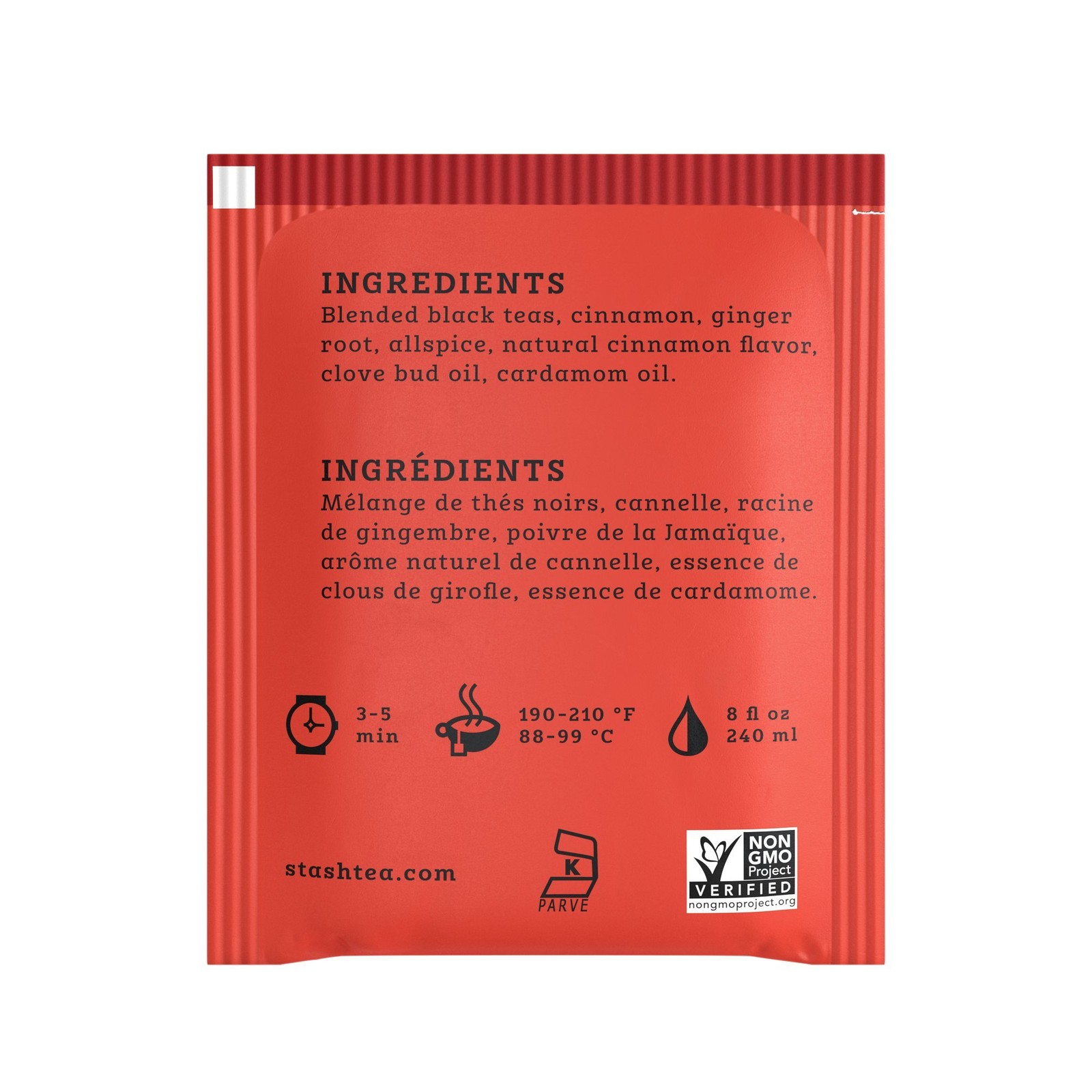 Stash Tea Chai Spice Black Tea, Box of 100 Bags 100 Count (Pack 1)