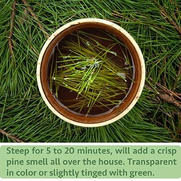 Wild Dried White Pine Needle Tea- 40 bags, 4g/bag- 100% Natural Pure Pine Nee…