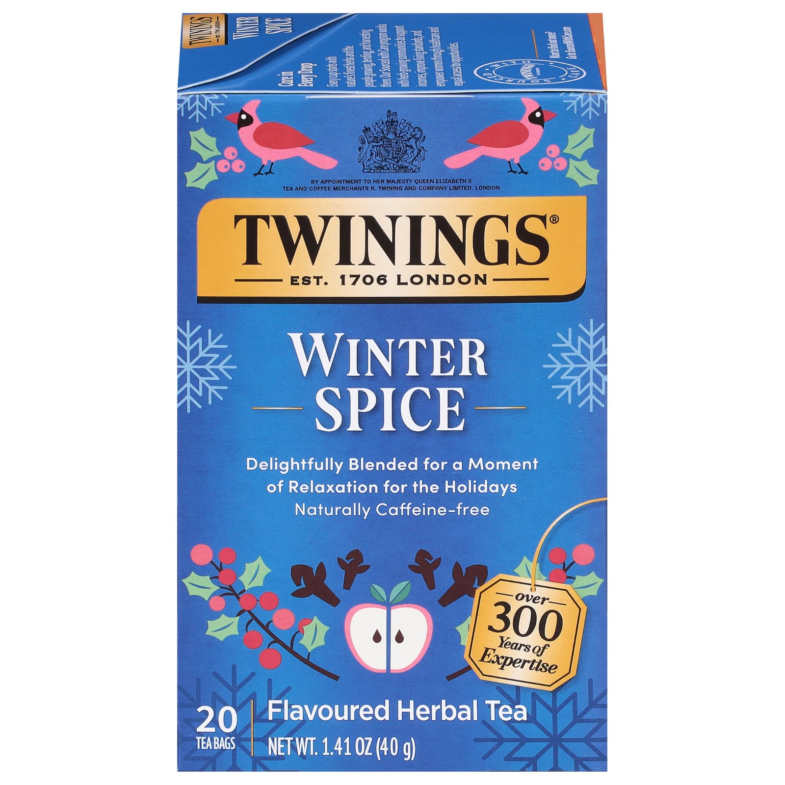 Twinings Winter Spice Herbal Tea Individually 20 Count (Pack of 1), Brown