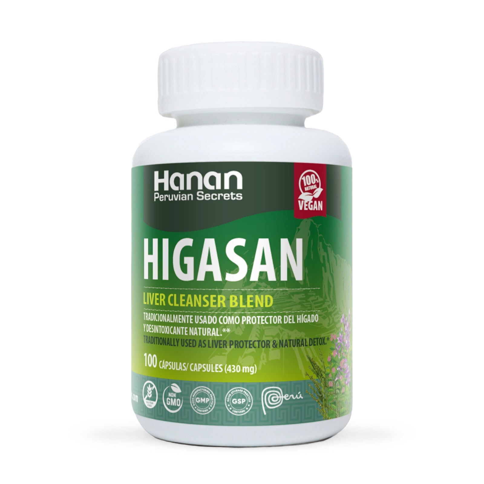 Hanan Higasan Liver Cleanser Blend | 100 Capsules | Naturally Aids in Supporting