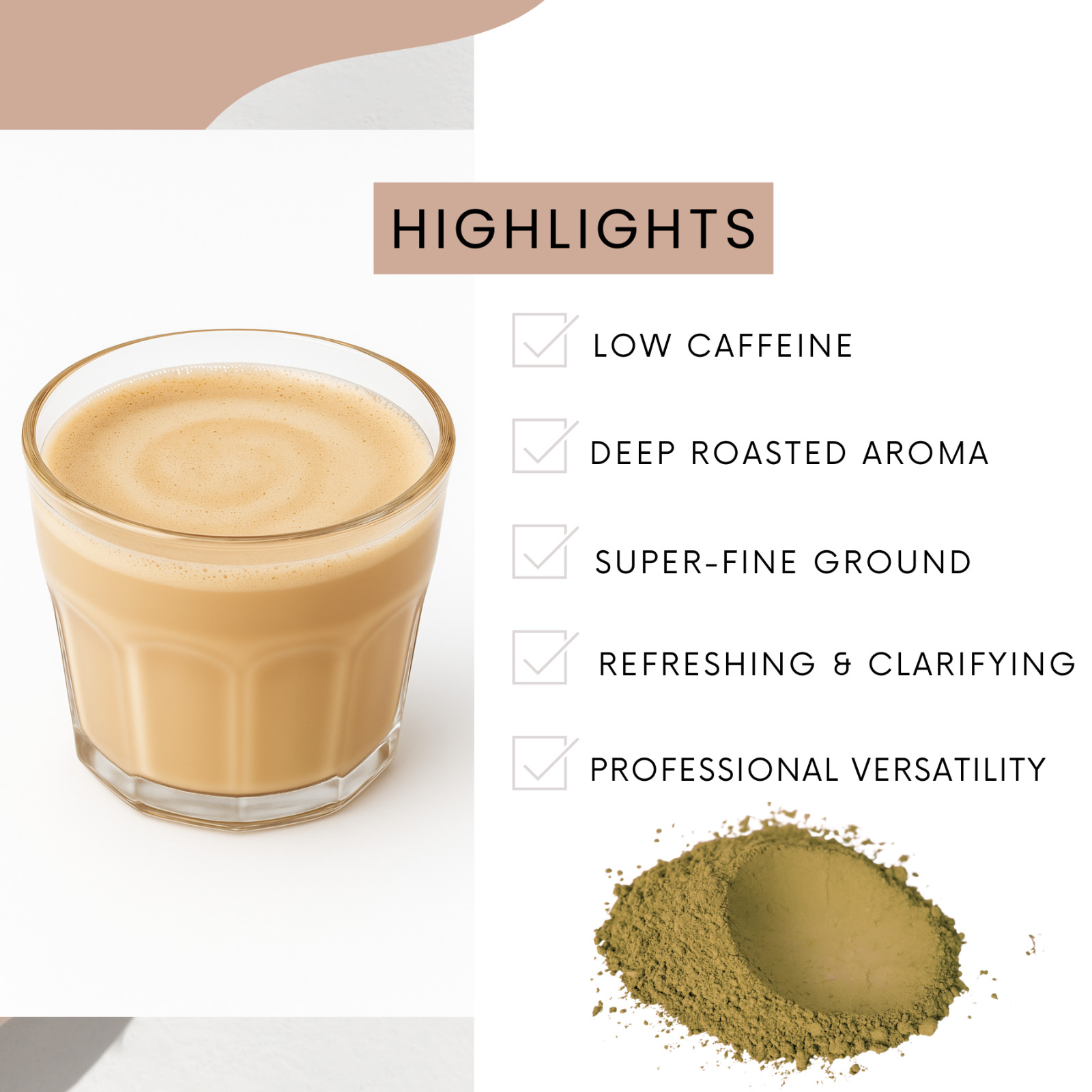 Premium Hojicha Powder – BULK BAG For Cafe, Coffee shop