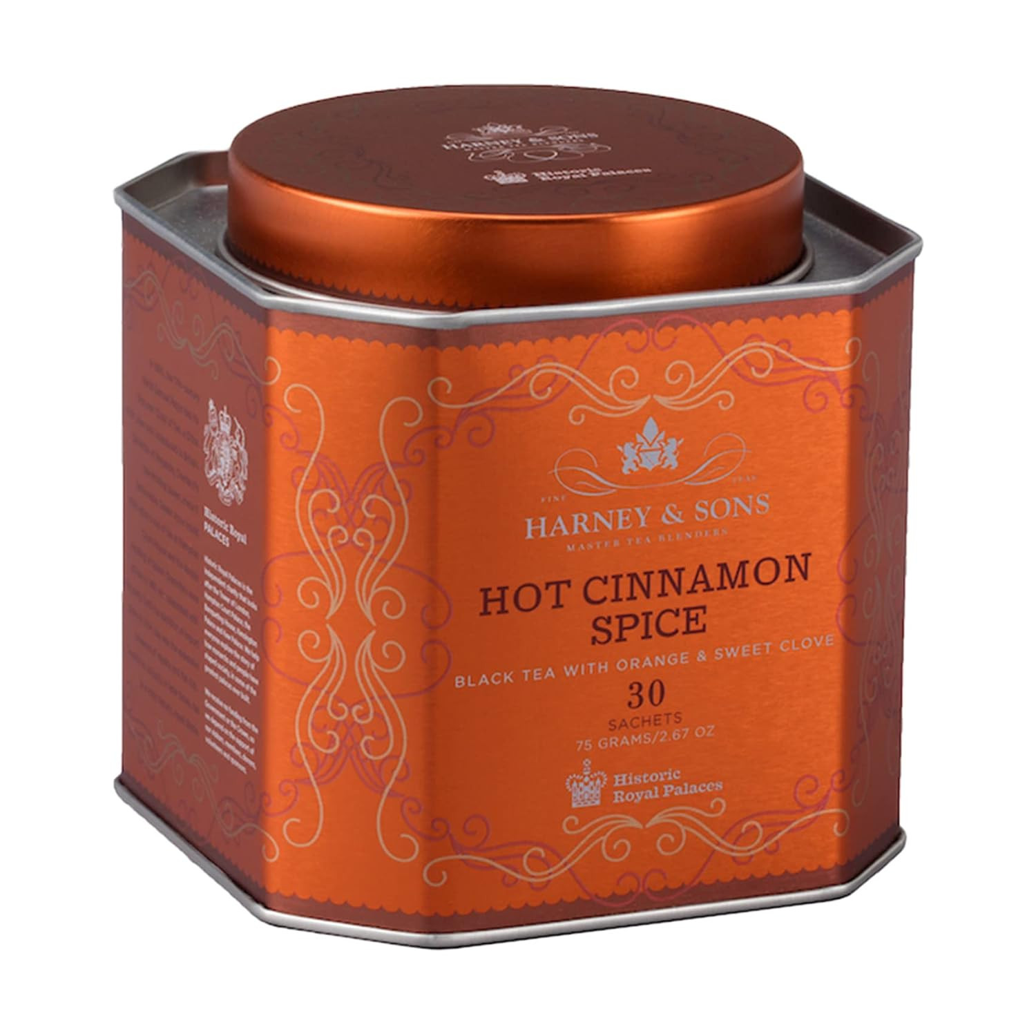 Hot Cinnamon Spice Black Tea – 60 Sachets Bundle – Perfect for Tea Lovers