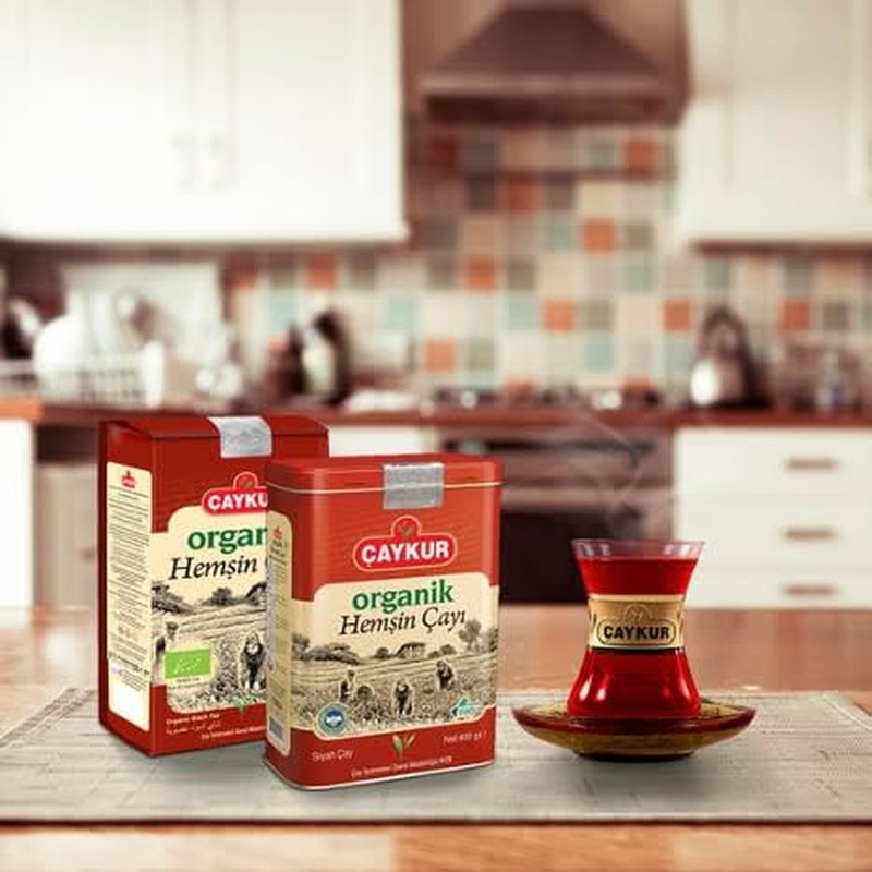 ÇAYKUR Organic Hemsin Black Tea, Premium Certified Turkish Loose Leaf Tea, Natur