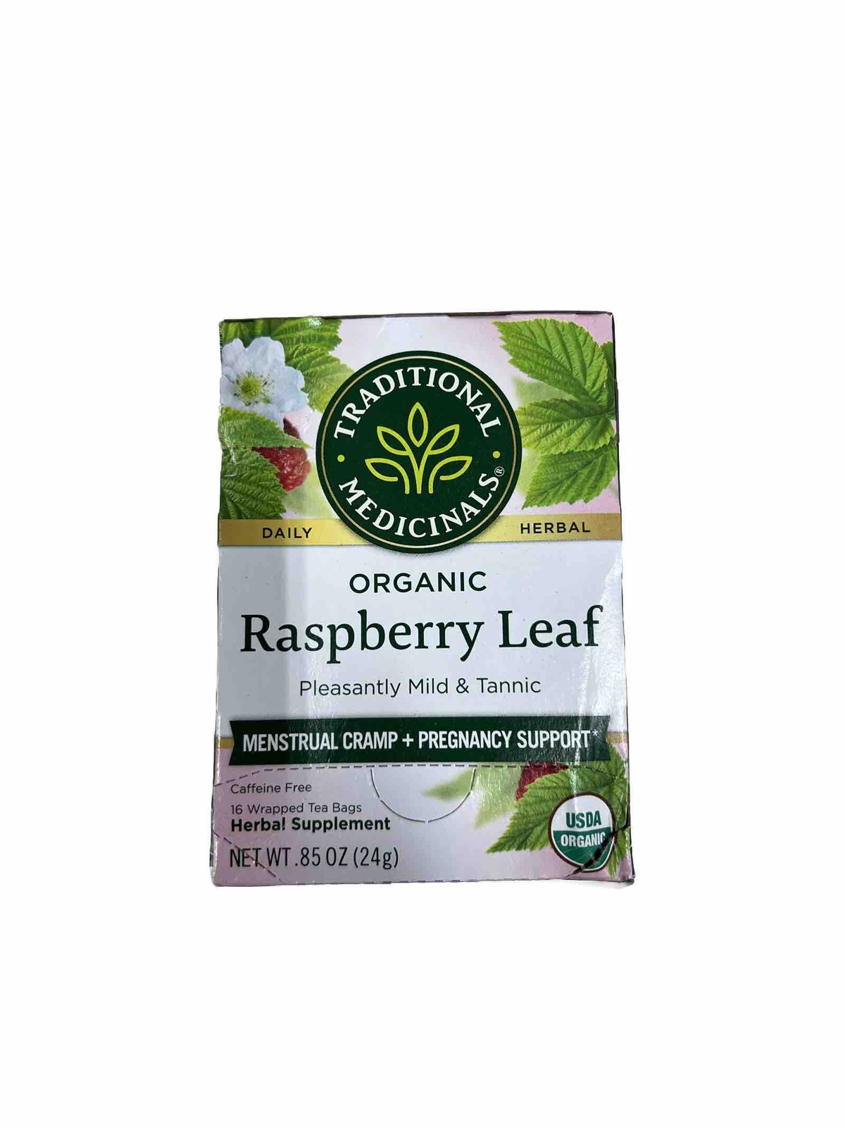 Traditional Medicinals Organic Raspberry Leaf Herbal Tea 6 Pack Of 16 (96 TOTAL)