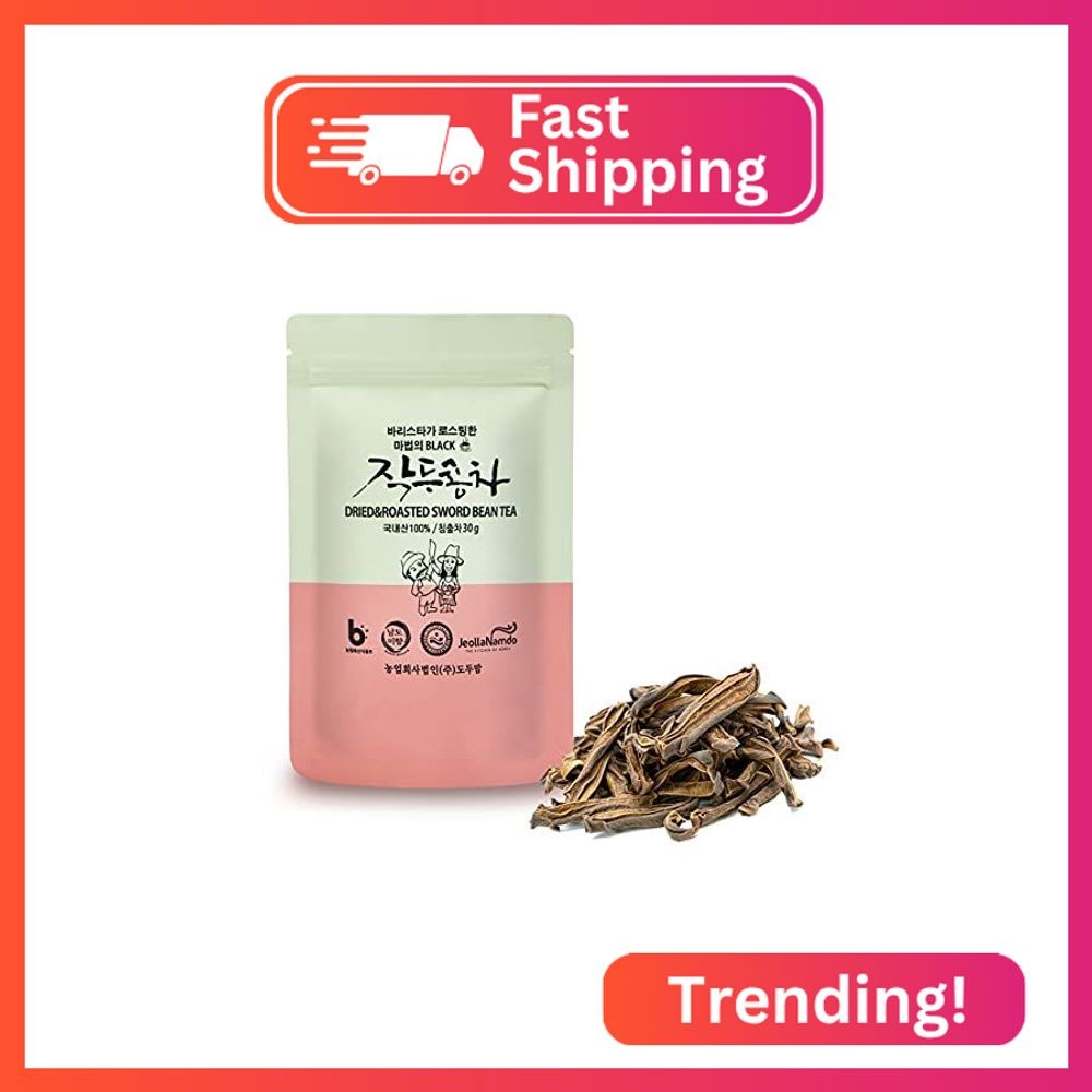 Roasted Sword Bean Pod Tea [Korean Food ] Traditional Asian Superfood for Gut He