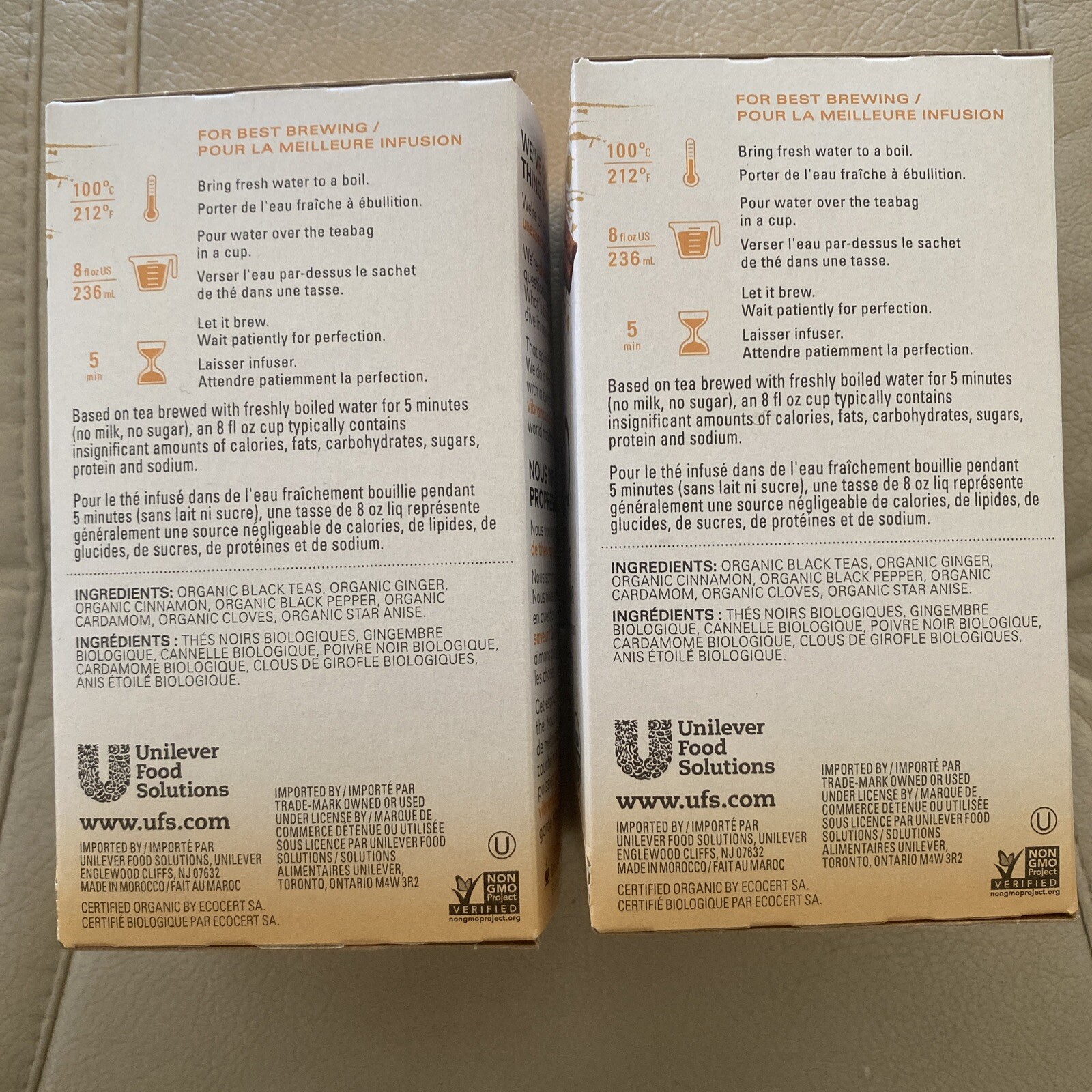 Tazo Organic Chai Tea Bags Black Tea Cinn & Cardamom 24 Count (2 Pack) 7/25/25