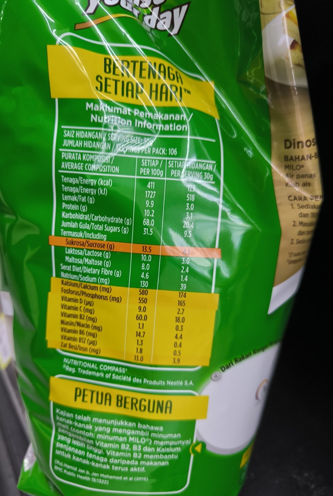 MILO MALAYSIA 3.2kg OPERATOR PACK