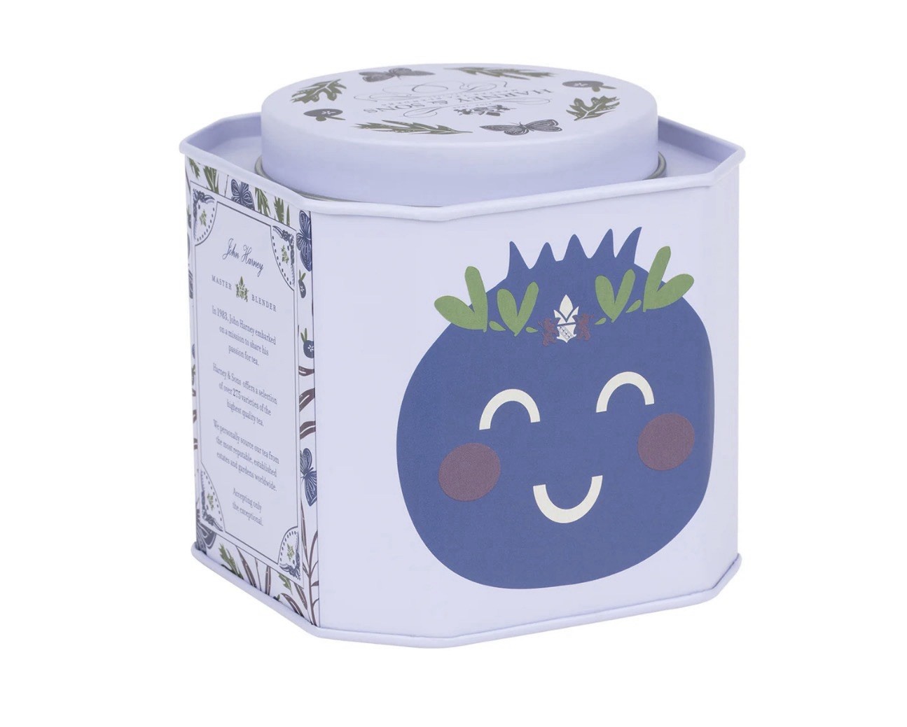 HRP Harney & Sons 30 ct Gift Tin BLUEBERRY GREEN Tea Sachets