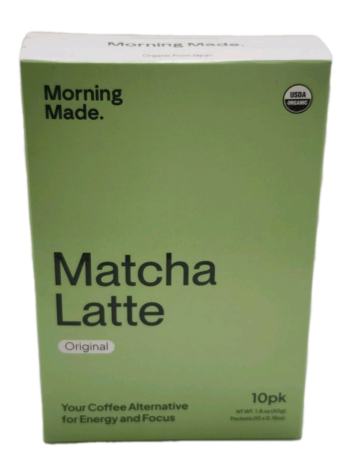Morning Made Ceremonial Grade Matcha Latte Original 10 Serving Organic 2 Pk Tea