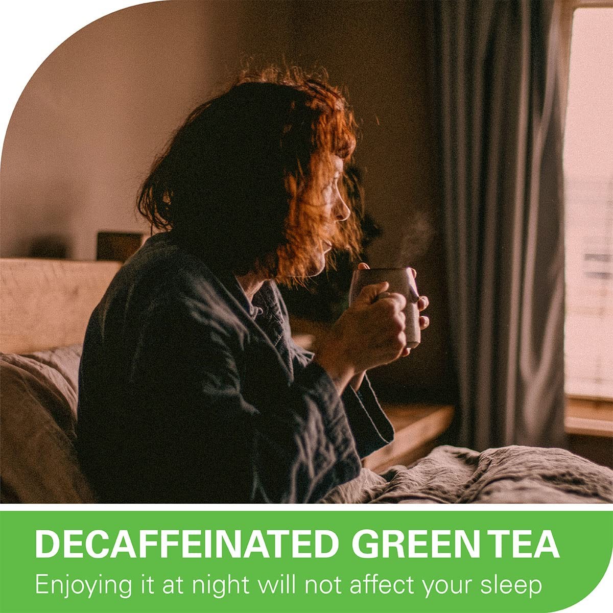 Organic Decaf Green Tea Bags, Organic Green Tea 200 Count | CO2-Decaffeinated…