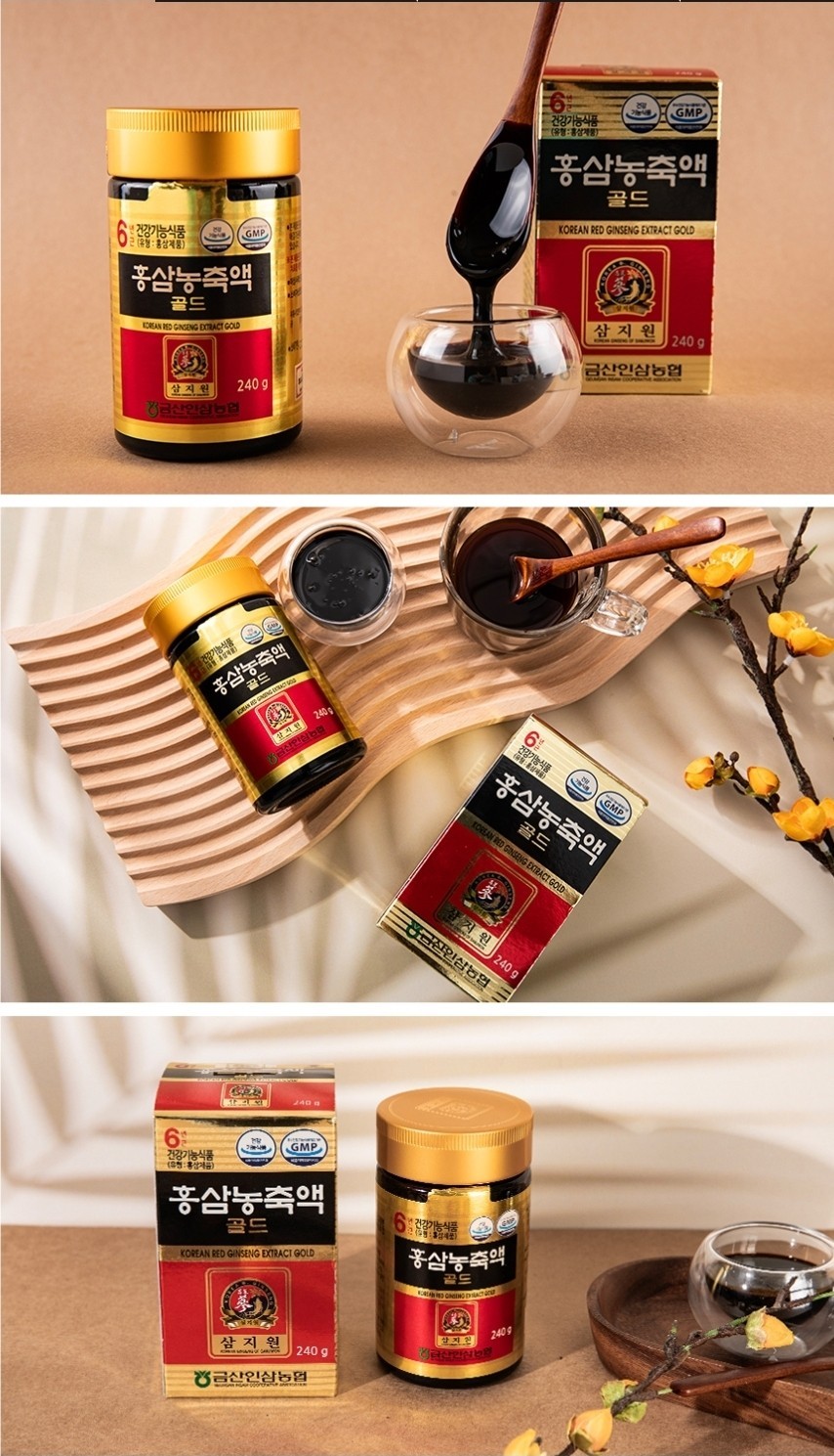 [Geum San Ginseng Nonghyup] Korean 6 Years Red Ginseng Extract Gold 240g