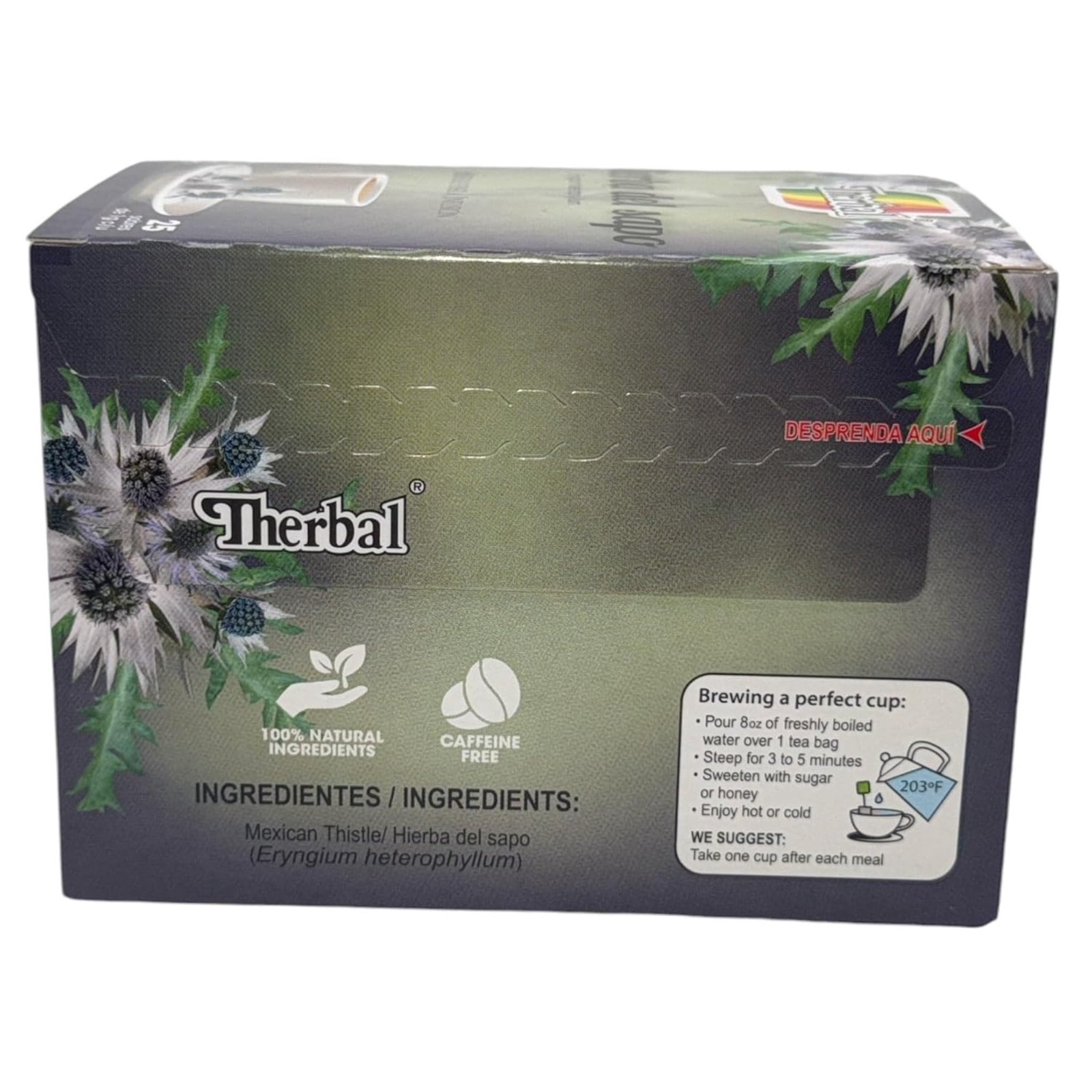 Te Hierba del Sapo Therbal Mexican Thistle Tea 25 Bags 0.03 oz Made In Mexico