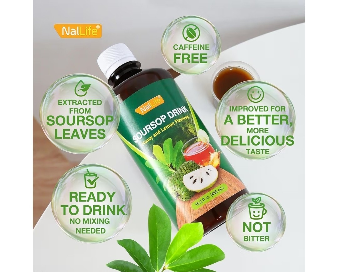 NalLife Soursop Leaves Extract Drink 15.21 oz (450 ml) Concentrated Soursop…