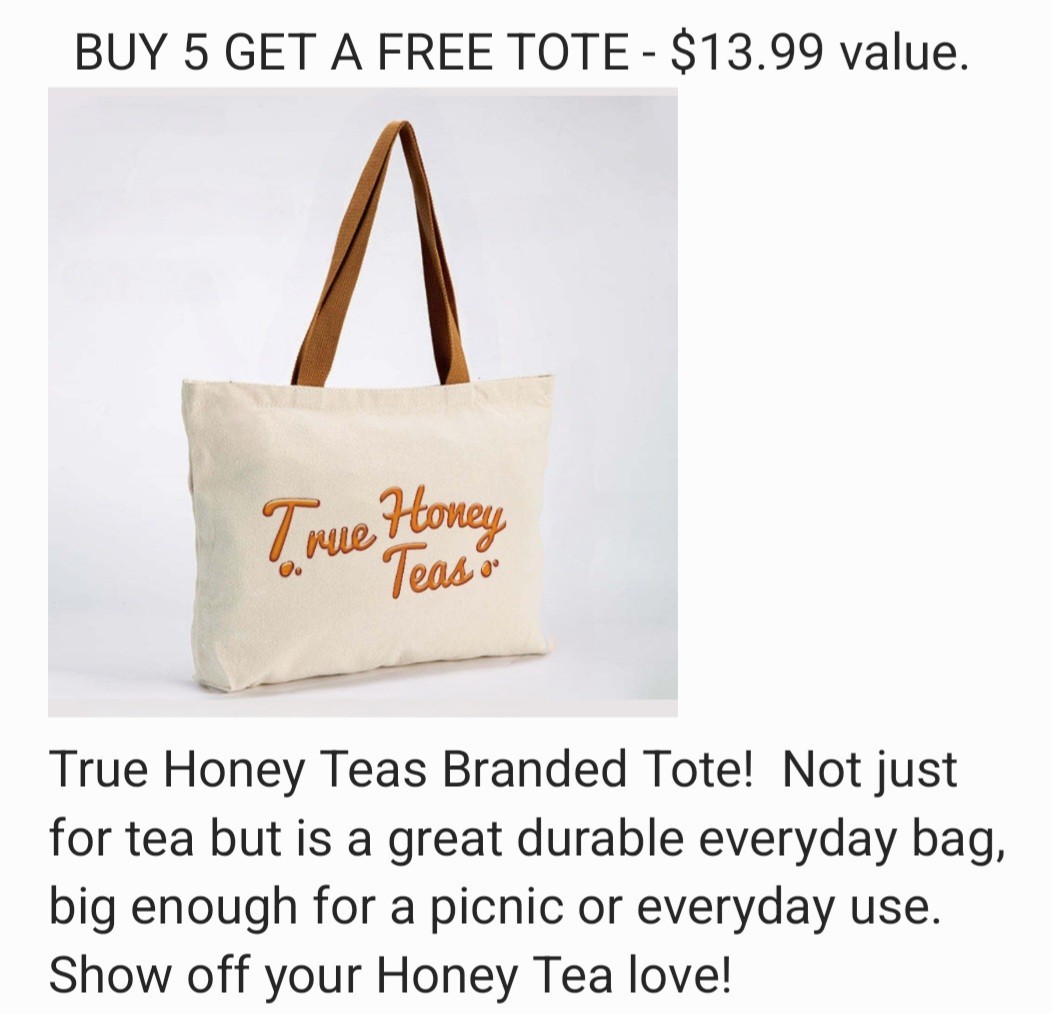 True Honey Teas Lavender Lemonade Herbal Tea Bags Organic Caffeine Free 24 Pack