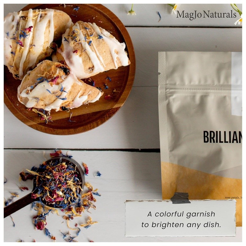 Natural Edible Flower Petals Baking Garnishing Teas Infusions Culinary Use